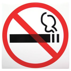 Знак «Знак о запрете курения», диаметр - 200 мм, пленка самоклеящаяся, 610829/Р35Н, 610829/Р 35Н