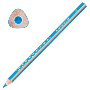 Карандаш цветной утолщенный STAEDTLER «Noris club», 1 шт., трехгранный, грифель 4 мм, голубой, 1284-30