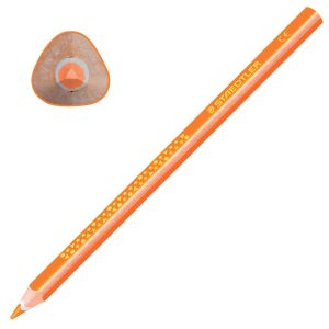Карандаш цветной утолщенный STAEDTLER «Noris club», 1 шт., трехгранный, грифель 4 мм, оранжевый, 1284-4