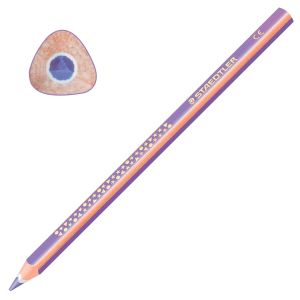 Карандаш цветной утолщенный STAEDTLER «Noris club», 1 шт., трехгранный, грифель 4 мм, фиолетовый, 1284-6
