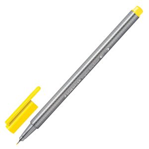 Ручка капиллярная (линер) STAEDTLER «Triplus Fineliner», ЖЕЛТАЯ, трехгранная, линия письма 0,3 мм, 334-1