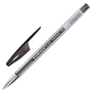 Ручка гелевая ERICH KRAUSE «R-301 Original Gel», ЧЕРНАЯ, корпус прозрачный, узел 0,5 мм, линия письма 0,4 мм, 42721