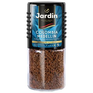 Кофе растворимый JARDIN «Colombia Medellin» 95 г, стеклянная банка, сублимированный, 0627-14