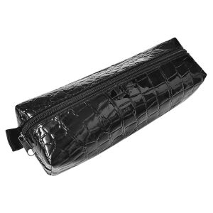 Пенал-косметичка BRAUBERG «Ultra black», «крокодиловая кожа», 20х6х4 см, 223909