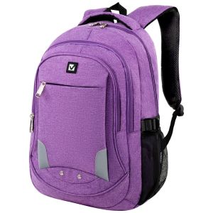 Рюкзак BRAUBERG HIGH SCHOOL универсальный, 3 отделения, «Стимул», фиолетовый, 46х31х18 см, 225516