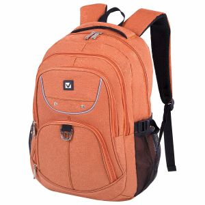 Рюкзак BRAUBERG HIGH SCHOOL универсальный, 3 отделения, «Каньон», оранжевый, 46х31х18 см, 225519