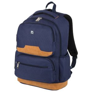 Рюкзак BRAUBERG STATES универсальный, карман-антивор, «Bronx», темно-синий, 46х31х14 см, 226349