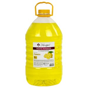 Мыло жидкое 5 л, МЕЛОДИЯ «Лимон», с глицерином, ПЭТ, 604787