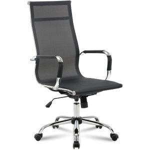 Кресло офисное BRABIX «Line EX-530», хром, сетка, черное, 531846