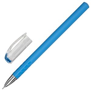 Ручка гелевая STAFF «College» GP-181, СИНЯЯ, корпус синий, игольчатый узел 0,6 мм, линия письма 0,3 мм, 143017