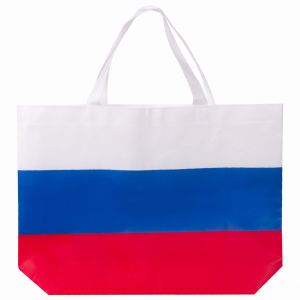 Сумка «Флаг России» триколор, 40х29 см, нетканое полотно, BRAUBERG, 605519, RU39