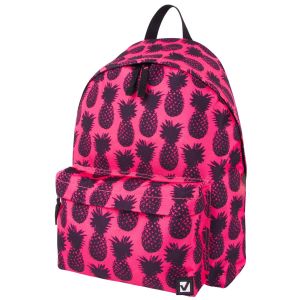 Рюкзак BRAUBERG СИТИ-ФОРМАТ универсальный, «Ananas», розовый, 41х32х14 см, 228851
