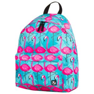 Рюкзак BRAUBERG СИТИ-ФОРМАТ универсальный, «Flamingo», разноцветный, 41х32х14 см, 228854