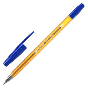 Ручка шариковая BRAUBERG «M-500 ORANGE TONE», СИНЯЯ, корпус тонированный оранжевый, узел 0,7 мм, линия письма 0,35 мм, 143451