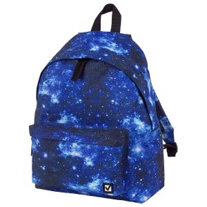Рюкзак BRAUBERG СИТИ-ФОРМАТ универсальный, «Space», синий, 41х32х14 см, 229885