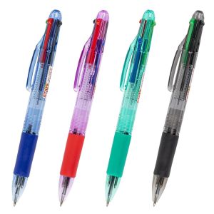 Ручка многоцветная шариковая автоматическая STAFF «College» 4 ЦВЕТА BP-15, линия письма 0,35 мм, 143748