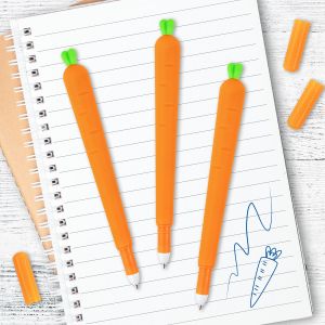 Ручка фигурная шариковая ЮНЛАНДИЯ «Морковка», мягкий силиконовый корпус, СИНЯЯ, пишущий узел 0,7 мм, 143778