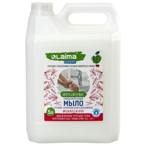 Мыло жидкое гипоаллергенное биоразлагаемое 5 л, LAIMA EXPERT «Миндальное молочко», 607763