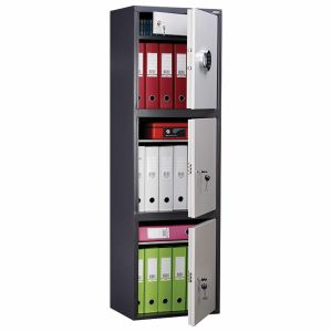 Шкаф металлический для документов AIKO «SL-150/3ТEL» ГРАФИТ, 1490х460х340 мм, 37 кг, S10799153902