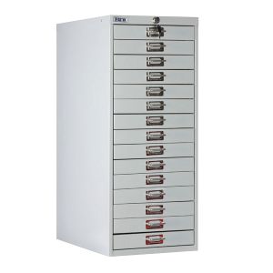 Шкаф металлический для документов ПРАКТИК «MDC-A3/910/15», 15 ящиков, 910х347х546 мм, собранный