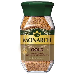 Кофе растворимый MONARCH «Gold» 190 г, стеклянная банка, сублимированный, 8051789
