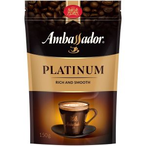Кофе растворимый AMBASSADOR «Platinum» 150 г, сублимированный
