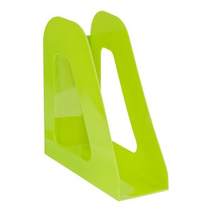 Лоток вертикальный для бумаг СТАММ «Фаворит» (235х240 мм), ширина 90 мм, зеленый, ЛТ720