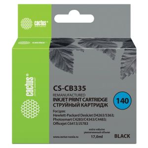 Картридж струйный CACTUS (CS-CB335) для HP C4283/C4383/J5783/Deskjet D4263, черный