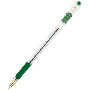 Ручка шариковая масляная с грипом MUNHWA «MC Gold», зеленая, корпус прозрачный, узел 0,5 мм, линия письма 0,3 мм, BMC-04