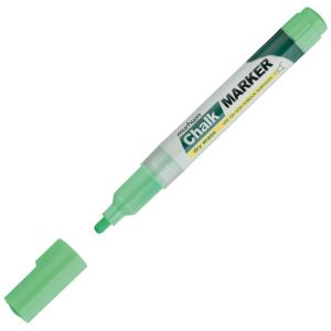 Маркер меловой MUNHWA «Chalk Marker», 3 мм, ЗЕЛЕНЫЙ, сухостираемый, для гладких поверхностей, CM-04