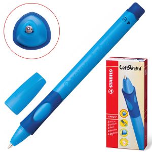 Ручка шариковая STABILO «Left Right», СИНЯЯ, для правшей, корпус синий, узел 0,8 мм, линия письма 0,4 мм, 6328/1-10-41