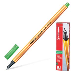 Ручка капиллярная (линер) STABILO «Point 88», ЦВЕТ ЛИСТВЫ, корпус оранжевый, линия письма 0,4 мм, 88/43