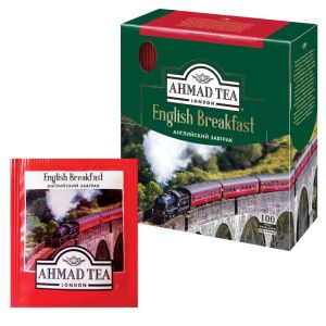 Чай AHMAD «English Breakfast» черный, 100 пакетиков в конвертах по 2 г, 600i-08