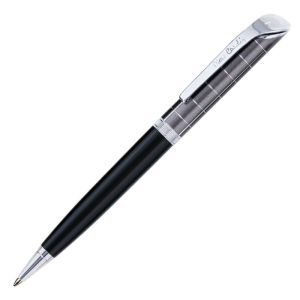 Ручка подарочная шариковая PIERRE CARDIN (Пьер Карден) «Gamme», корпус черный/серый, акрил, хром, синяя, PC0873BP