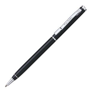 Ручка подарочная шариковая PIERRE CARDIN (Пьер Карден) «Gamme», корпус черный, алюминий, хром, синяя, PC0892BP