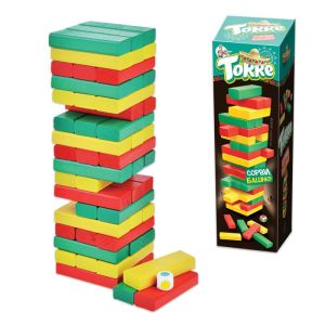 Игра настольная Башня «Торре», окрашенные деревянные блоки, «Десятое королевство», 01698