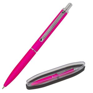 Ручка подарочная шариковая BRAUBERG «Bolero», СИНЯЯ, корпус розовый с хромированными деталями, линия письма 0,5 мм, 143461