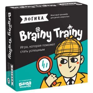 Игра головоломка развивающая «BRAINY TRAINY. Логика» 80 карточек, BRAINY TRAINY, УМ26, УМ266