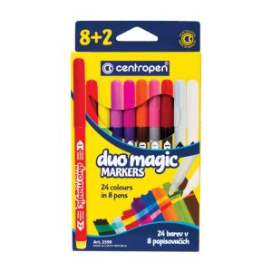 Фломастеры, меняющие цвет 8 ЦВЕТОВ CENTROPEN «Duo Magic», + 2 изменяющих цвет, 2599/10KK, 5 2599 1002