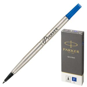 Стержень для ручки-роллера PARKER «Quink RB», металлический 116 мм, узел 0,5 мм, синий, 1950279