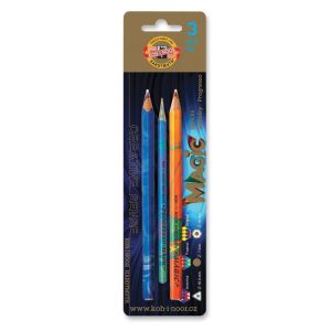 Карандаши с многоцветным грифелем KOH-I-NOOR, набор 3 шт., «Magic», 5,6 мм/ 7,1 мм, блистер, 9038003002BL