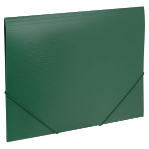 Папка на резинках BRAUBERG «Contract», зеленая, до 300 листов, 0,5 мм, бизнес-класс, 221799