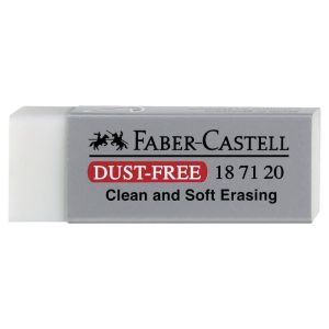 Ластик большой FABER-CASTELL «Dust Free», 62x21,5x11,5 мм, белый, прямоугольный, 187120