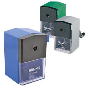 Точилка механическая KW-trio, металлический механизм, пластиковый корпус, ассорти (синяя, зеленая, серая), 305A, -305A