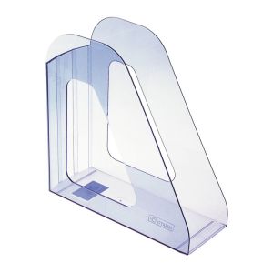 Лоток вертикальный для бумаг «Фаворит» (235х240 мм), ширина 90 мм, тонированный голубой, ЛТ702