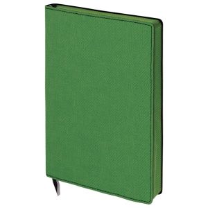 Блокнот А5 (148x213 мм), BRAUBERG «Tweed», 112 л., гибкий, под ткань, линия, темно-зеленый, 110964
