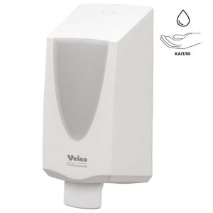 Дозатор для жидкого мыла VEIRO Professional «Savona», НАЛИВНОЙ, 1 л, белый, SPD SAV ELP DIR