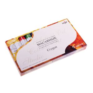 Краски масляные художественные ГАММА «Студия», 9 цветов, туба 46 мл, картонная упаковка, 201002