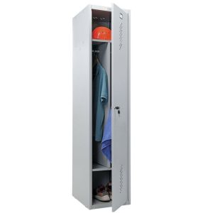 Шкаф металлический для одежды ПРАКТИК «LS-11-40D», 2 отделения, 1830х412х500 мм, 24 кг, разборный