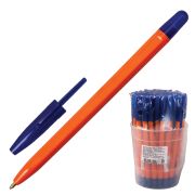 Ручка шариковая «111», СИНЯЯ, корпус оранжевый, узел 1,2 мм, линия письма 1 мм, РС11